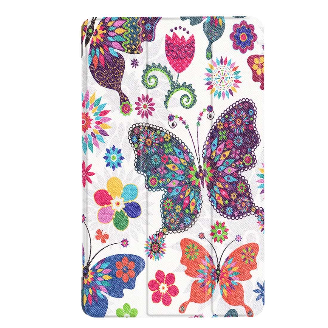 For Amazon Fire HD 8 (2017) Butterfly Pattern Horizontal Deformation Flip Leather Case with Three-