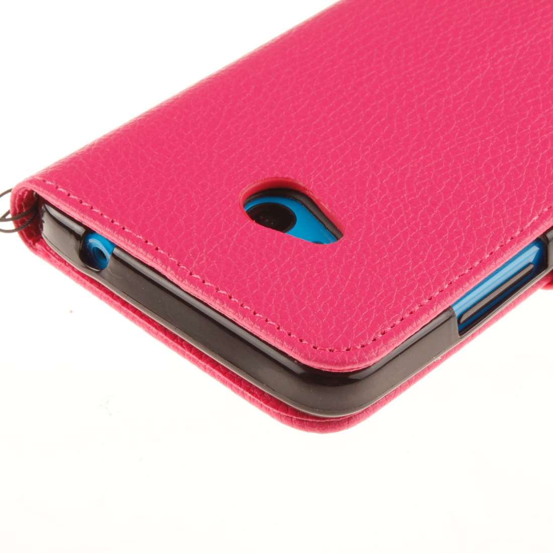For Microsoft Lumia 640 Litchi Texture Horizontal Flip Leather Case with Holder & Ca ... (Magenta)