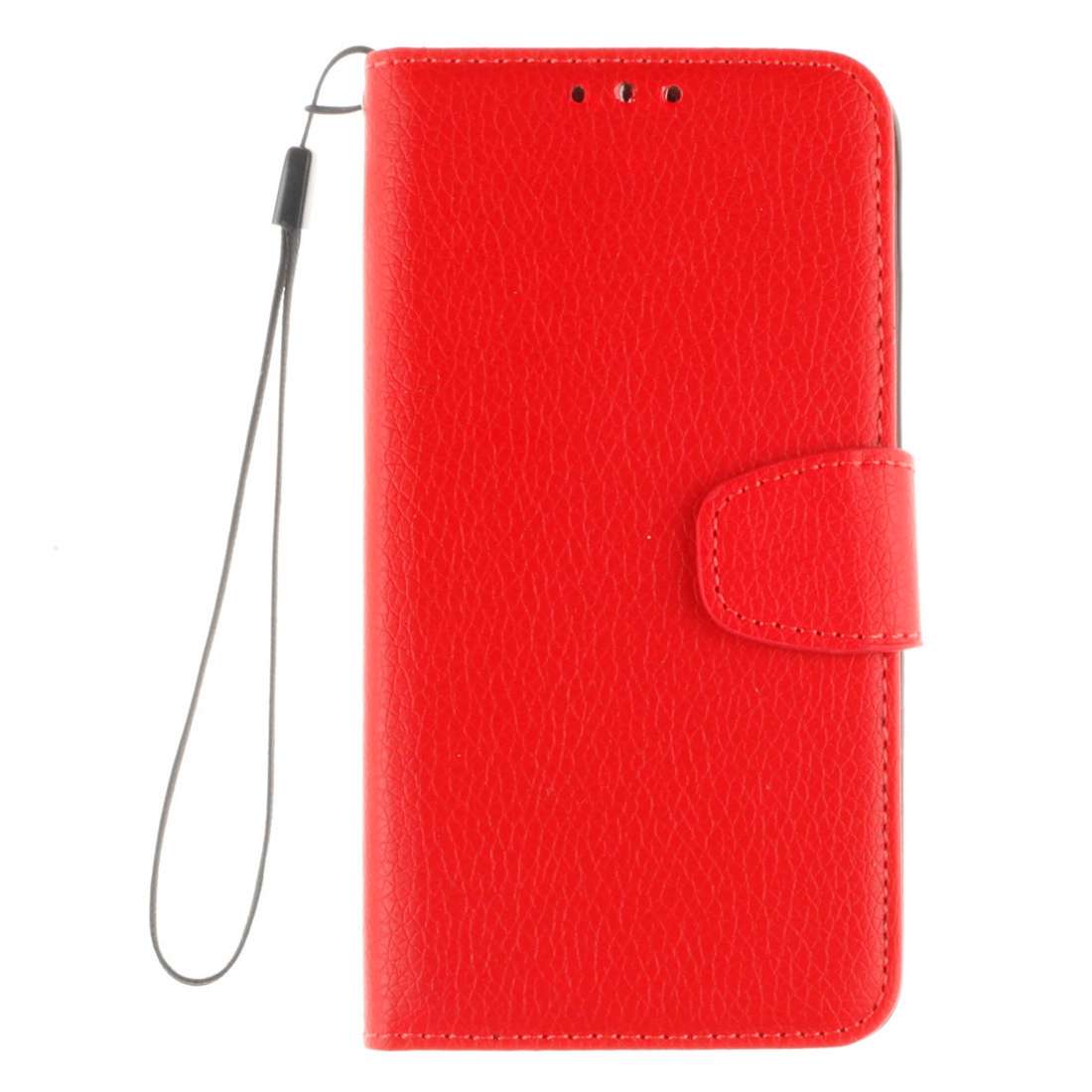 For Microsoft Lumia 640 Litchi Texture Horizontal Flip Leather Case with Holder & Card S ... (Red)