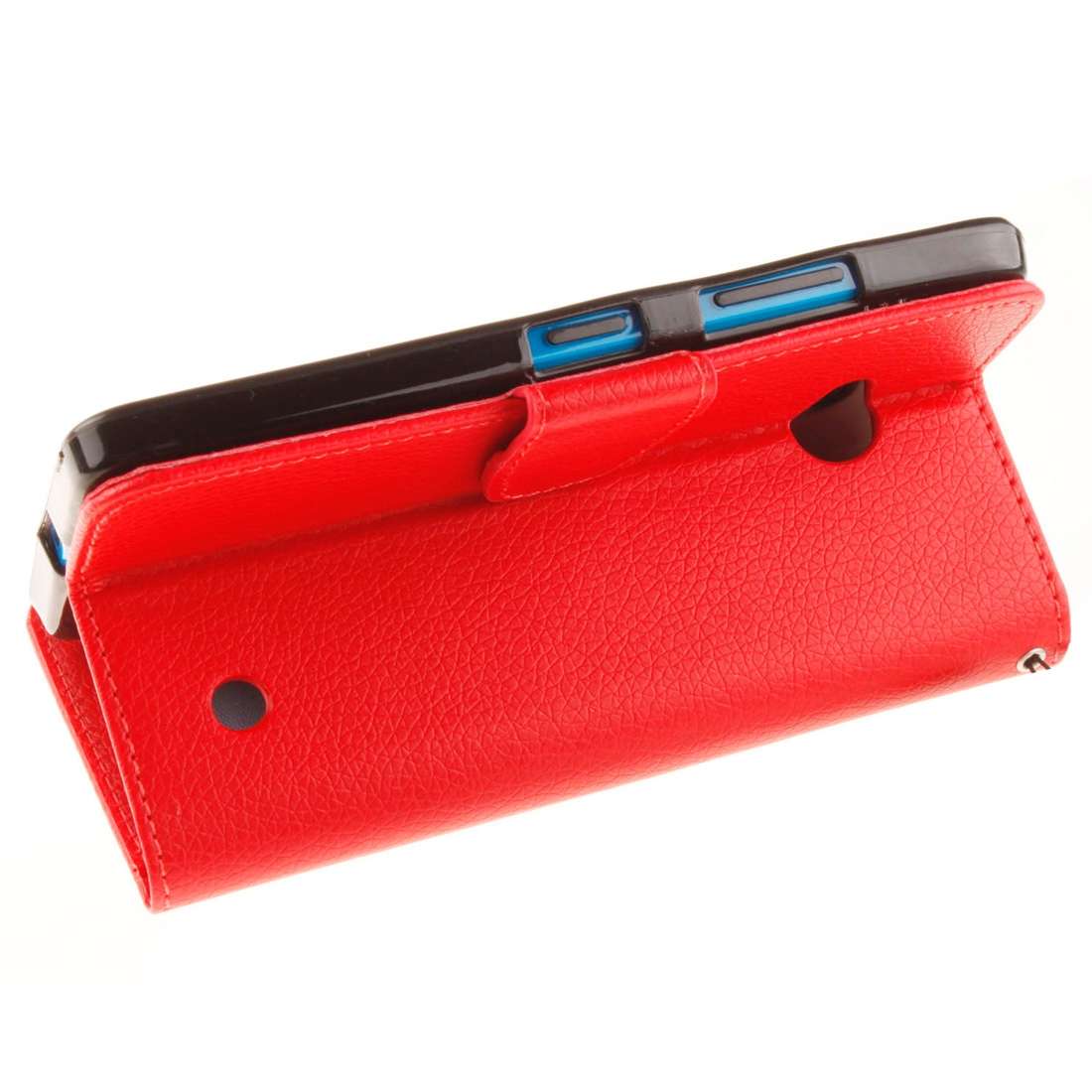 For Microsoft Lumia 640 Litchi Texture Horizontal Flip Leather Case with Holder & Card S ... (Red)