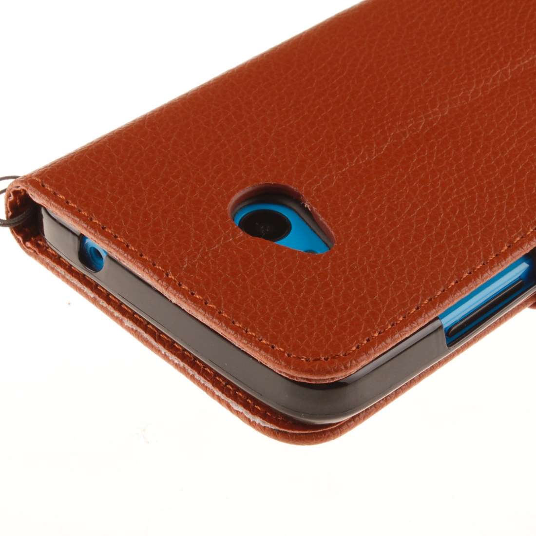For Microsoft Lumia 640 Litchi Texture Horizontal Flip Leather Case with Holder & Card ... (Brown)