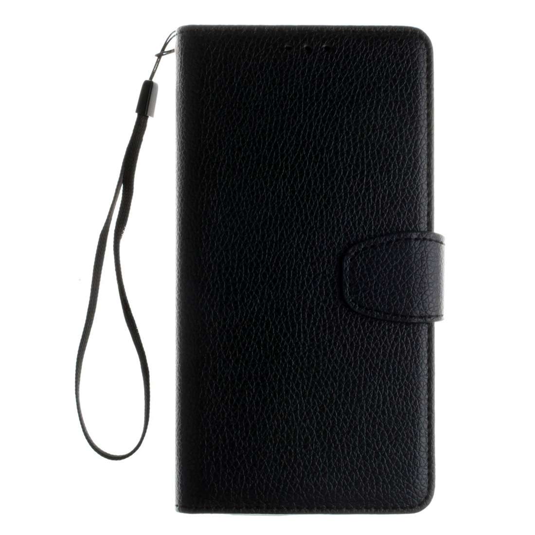 For Microsoft Lumia 640 XL Litchi Texture Horizontal Flip Leather Case with Holder & C ... (Black)