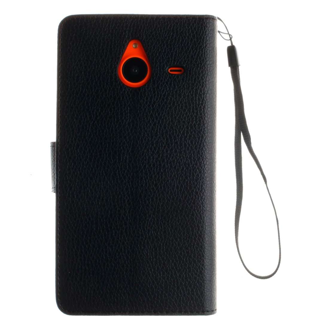 For Microsoft Lumia 640 XL Litchi Texture Horizontal Flip Leather Case with Holder & C ... (Black)
