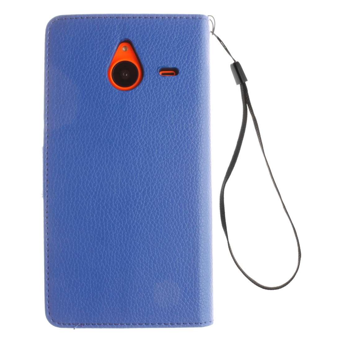 For Microsoft Lumia 640 XL Litchi Texture Horizontal Flip Leather Case with Holder & Ca ... (Blue)