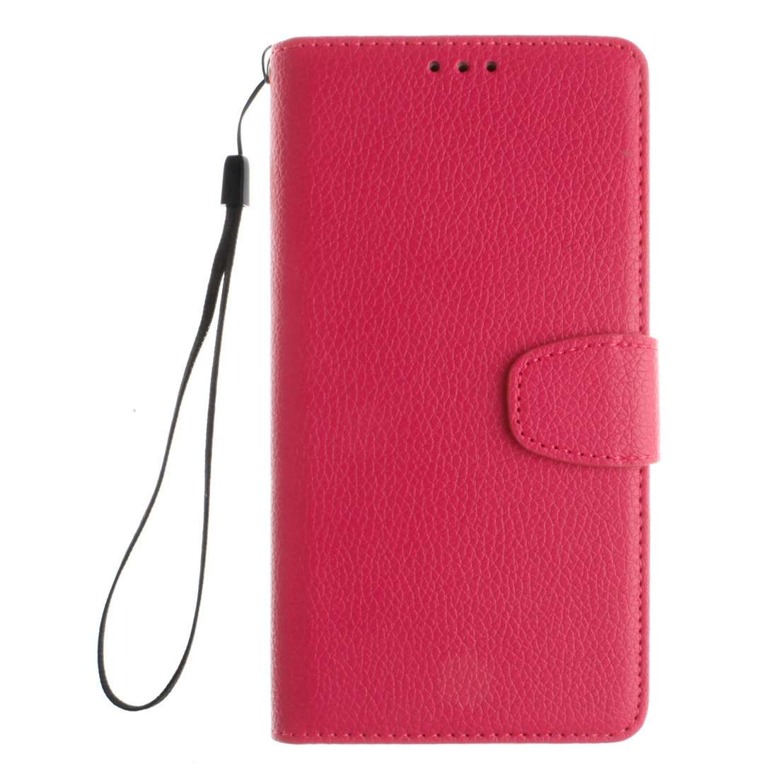 For Microsoft Lumia 640 XL Litchi Texture Horizontal Flip Leather Case with Holder & ... (Magenta)