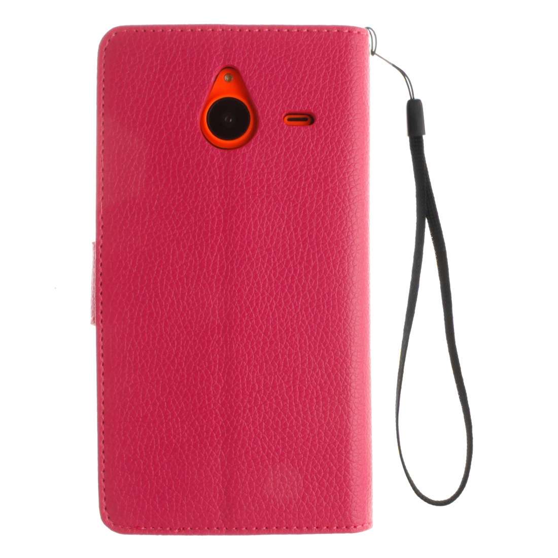 For Microsoft Lumia 640 XL Litchi Texture Horizontal Flip Leather Case with Holder & ... (Magenta)