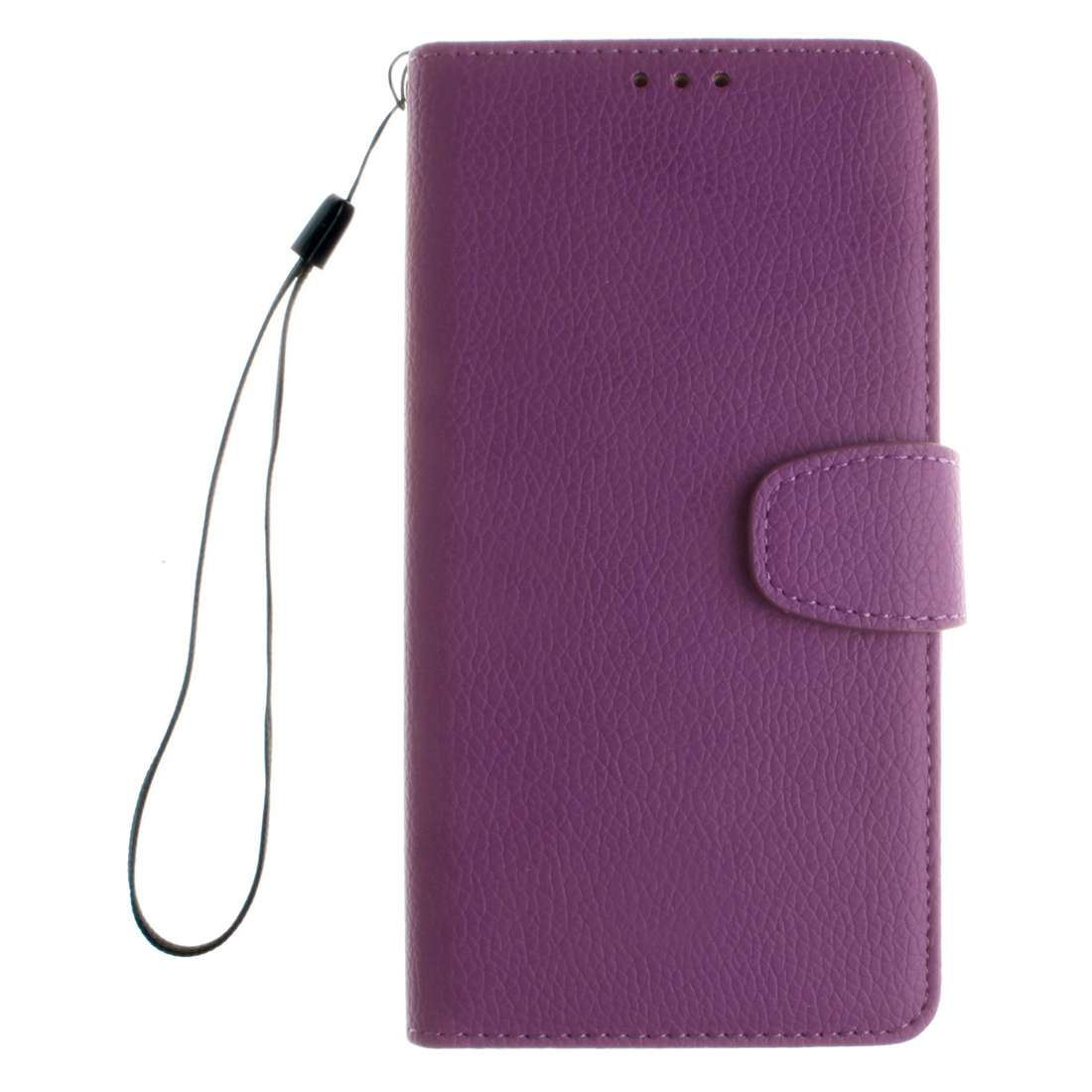For Microsoft Lumia 640 XL Litchi Texture Horizontal Flip Leather Case with Holder & ... (Purple)