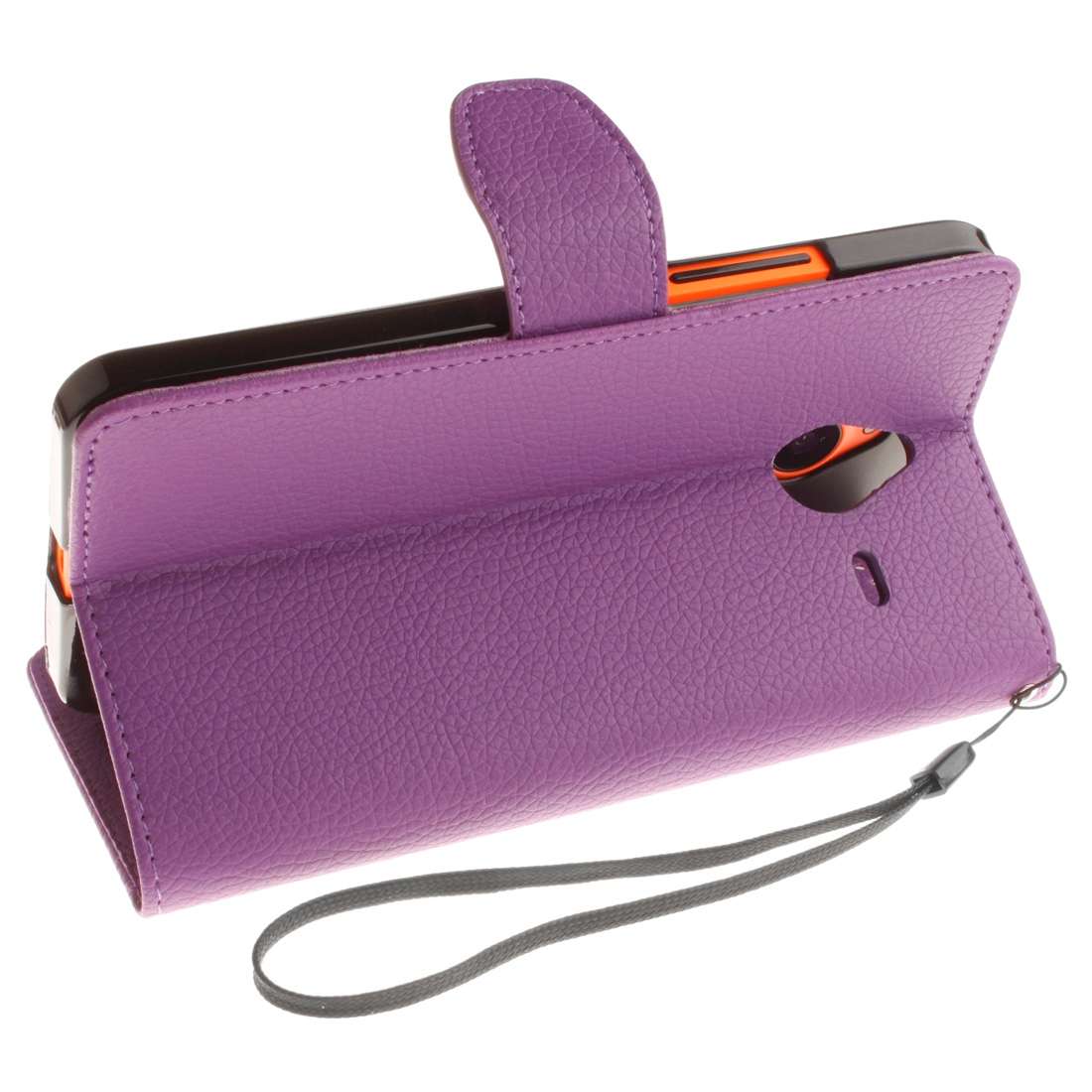 For Microsoft Lumia 640 XL Litchi Texture Horizontal Flip Leather Case with Holder & ... (Purple)