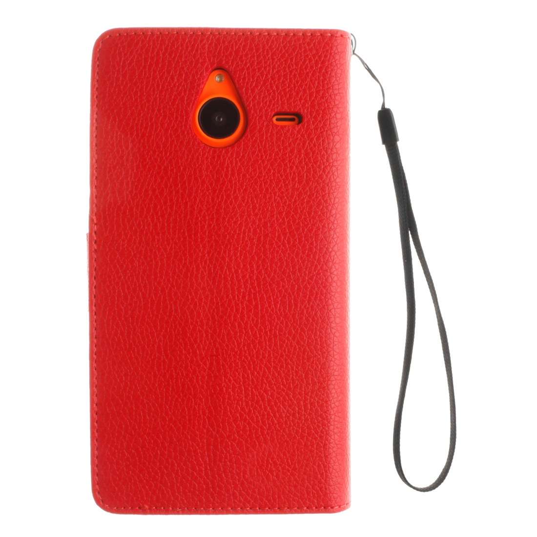 For Microsoft Lumia 640 XL Litchi Texture Horizontal Flip Leather Case with Holder & Car ... (Red)