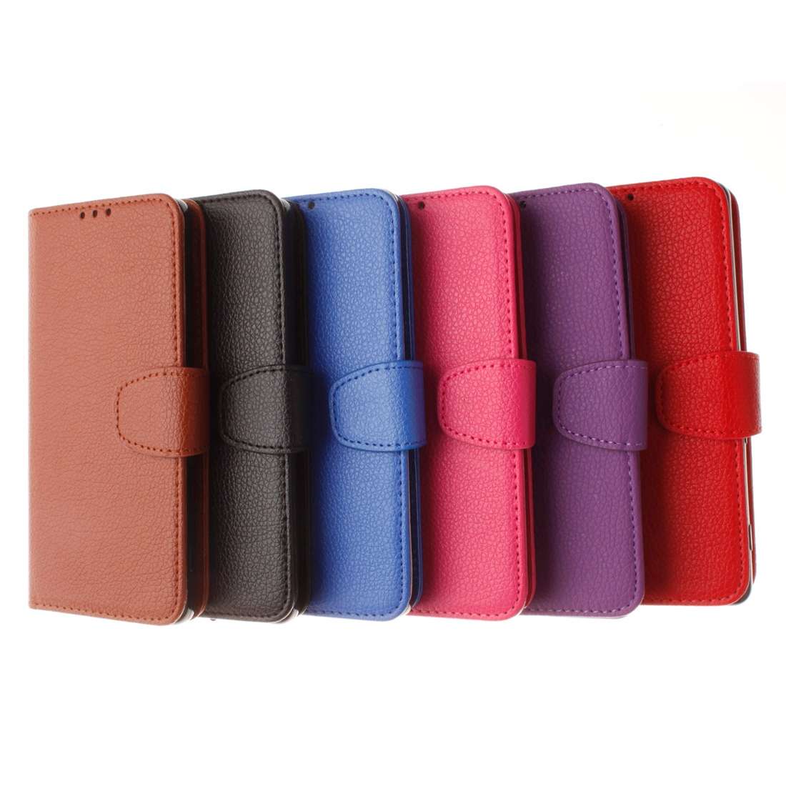 For Microsoft Lumia 640 XL Litchi Texture Horizontal Flip Leather Case with Holder & Ca ... (Blue)