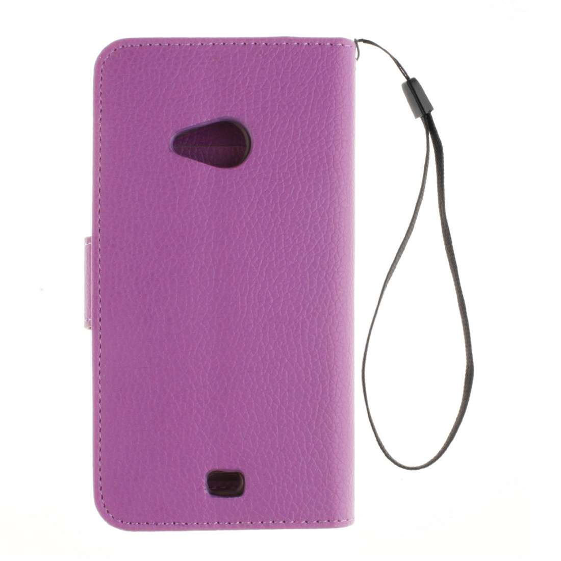 For Microsoft Lumia 535 Litchi Texture Horizontal Flip Leather Case with Holder & Car ... (Purple)
