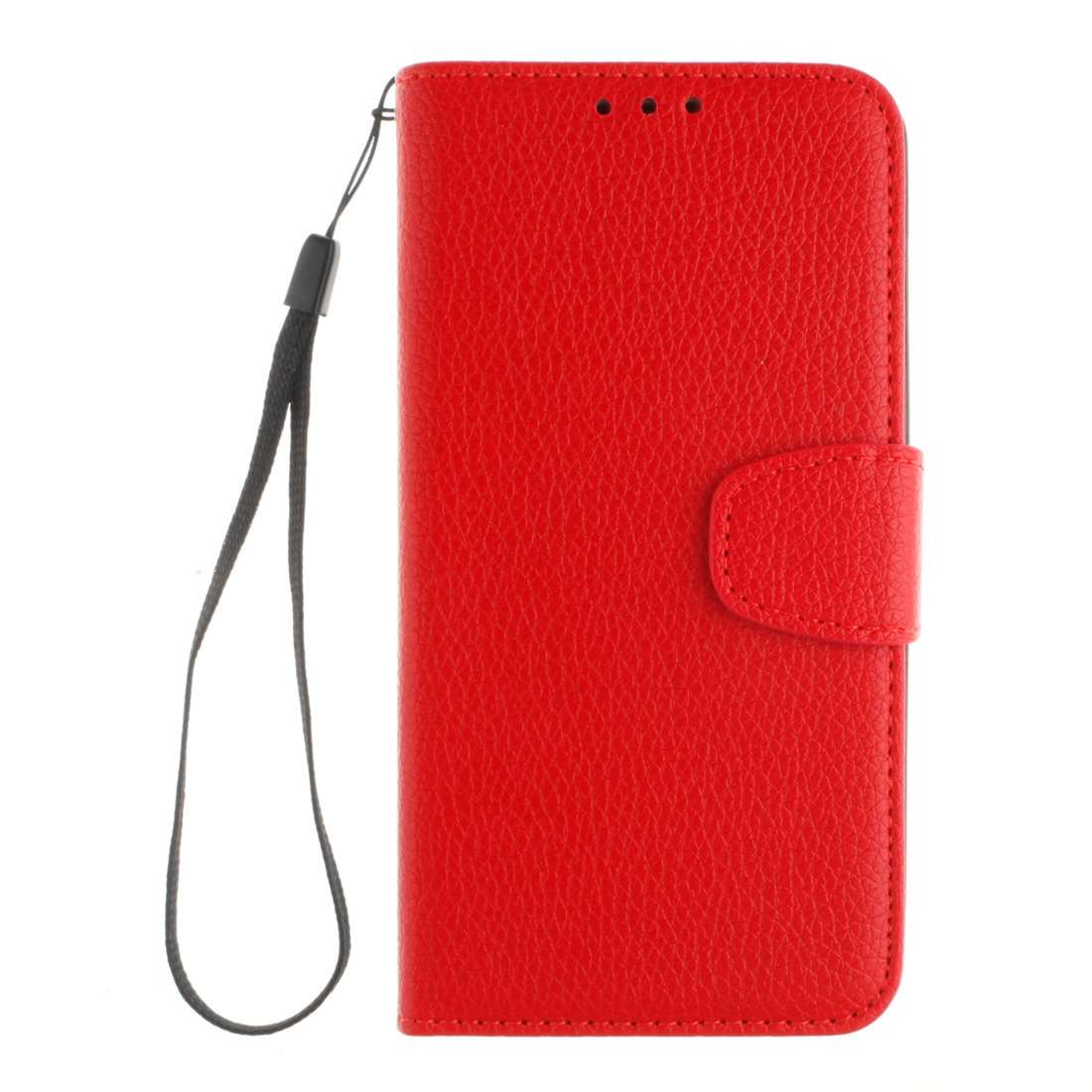 For Microsoft Lumia 535 Litchi Texture Horizontal Flip Leather Case with Holder & Card S ... (Red)