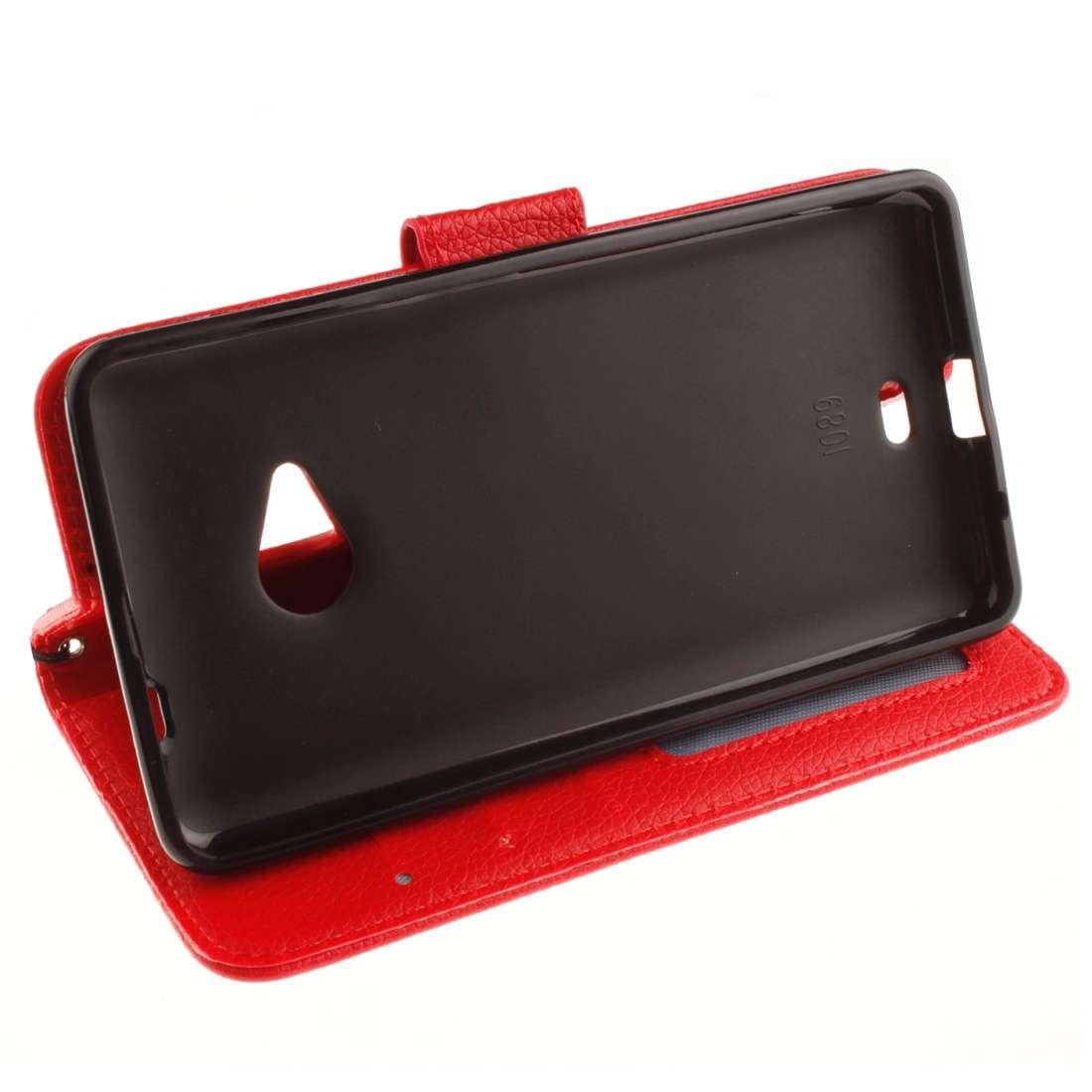 For Microsoft Lumia 535 Litchi Texture Horizontal Flip Leather Case with Holder & Card S ... (Red)