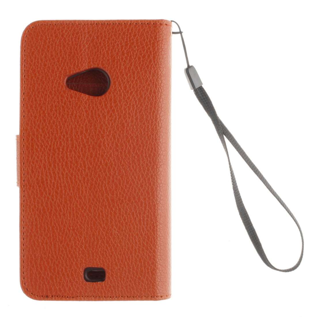 For Microsoft Lumia 535 Litchi Texture Horizontal Flip Leather Case with Holder & Card ... (Brown)