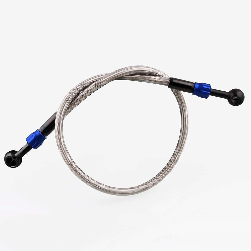 Motorcycle Modified Accessories Universal Steel Wire Braided High Temperature Resistanc ... (Blue)
