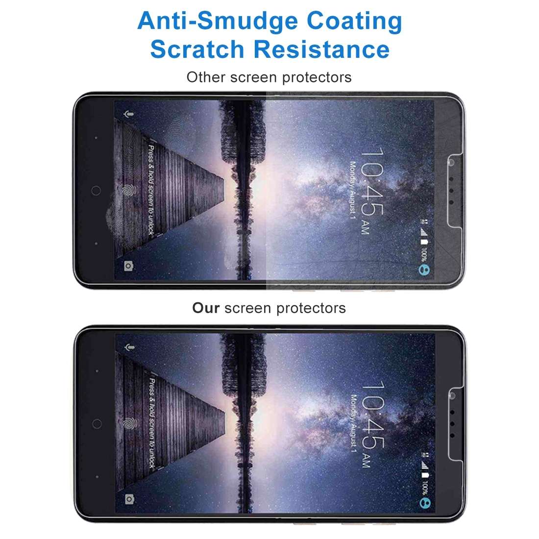 50 PCS for ZTE Zmax Pro 0.3mm 9H Surface Hardness Explosion-proof Non-full Screen Tempered Glass S