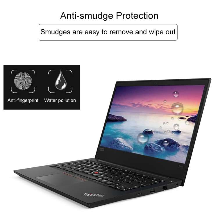 0.4mm 9H Surface Hardness Full Screen Tempered Glass Film for Lenovo ThinkPad E485 14 inch