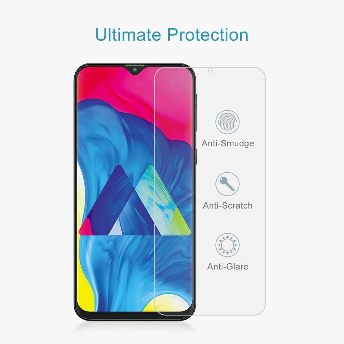 10 PCS 0.26mm 9H 2.5D Tempered Glass Film for Galaxy M10