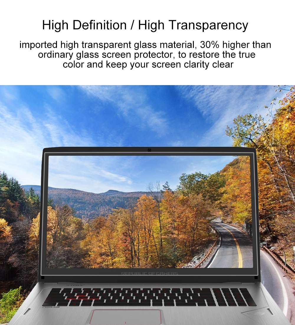 Laptop Screen HD Tempered Glass Protective Film for ASUS ROG GL702VM (7th Gen Intel Core) 17.3 inc
