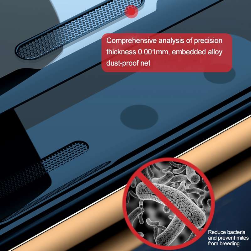 For iPhone XS / X Titanium Alloy Edge Full Coverage Front + Back Tempered Glass Screen P ... (Red)