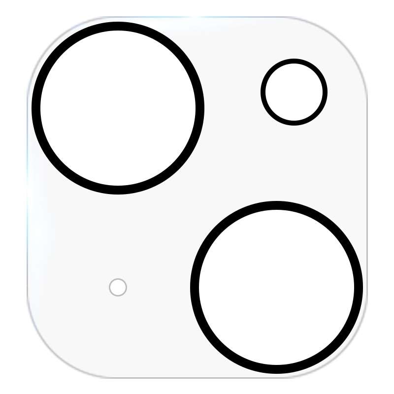 For iPhone 13 mini 50pcs HD Anti-glare Rear Camera Lens Protector Tempered Glass Film
