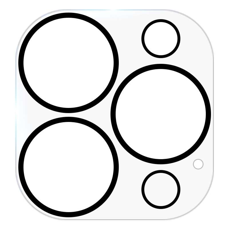 For iPhone 13 Pro Max 50pcs HD Anti-glare Rear Camera Lens Protector Tempered Glass Film