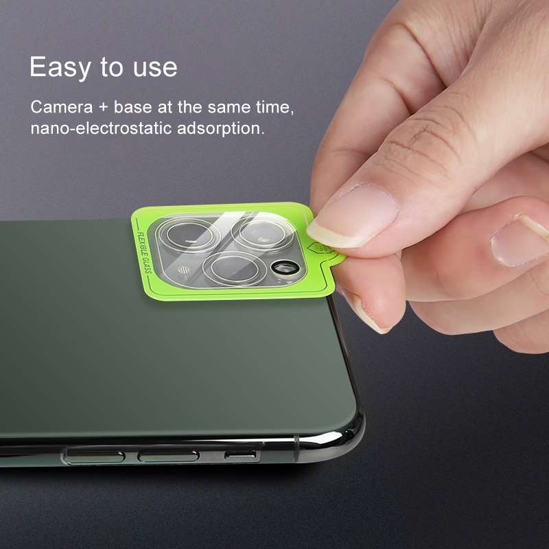 For iPhone 12 Pro 50pcs HD Rear Camera Lens Protector Tempered Glass Film