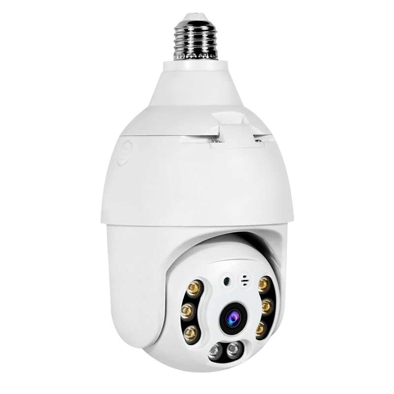 DP18 3.0MP Smart WiFi 1080P HD Outdoor Network Light Bulb Camera, Support Infrared Night Vision &