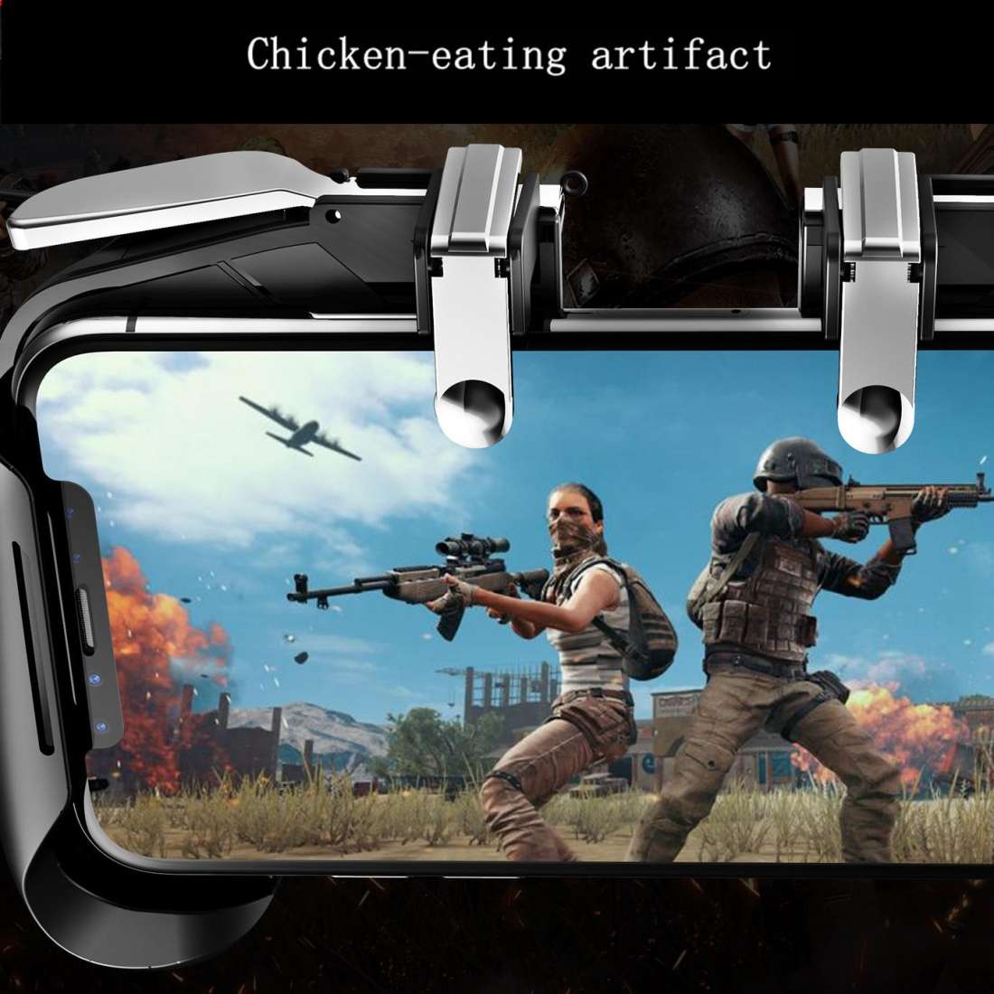 AK16 Multi-function Eating Chicken Gamepad Handle Mobile Game Scoring Tool (Blue)