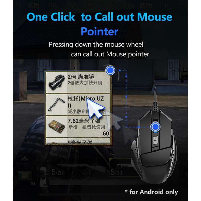 GAMWING MIX3 Bluetooth 4.0 Keyboard Mouse Converter Eating Chicken Game Auxiliary Tool(Black)