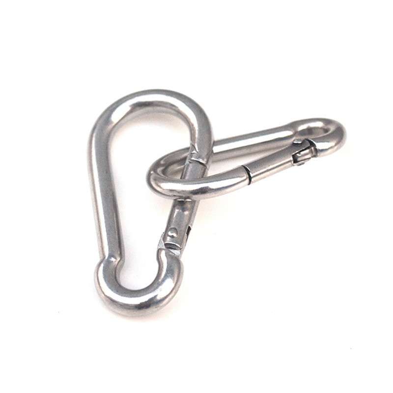 M10 Stainless Steel Carabiner Spring Hook Multi-tool Mountaineering Buckle Lock Camping Hook Rope,