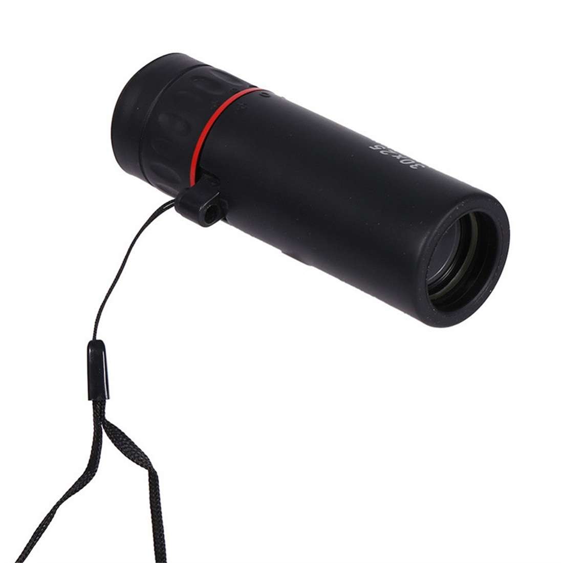 30x25 Mini Portable Optical Monocular Telescope (Black)