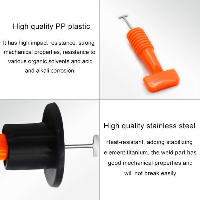 50 PCS Leveler Clip Leveling Device Paving Tile Positioning Aids