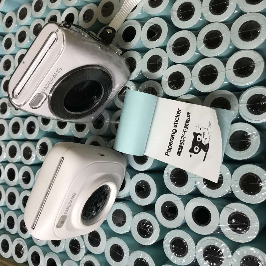 10 PCS Adhesive Thermal Label Printer Paper Sticker for PAPERANG P1/ P2 / A6 , Size: 5 ... (White)