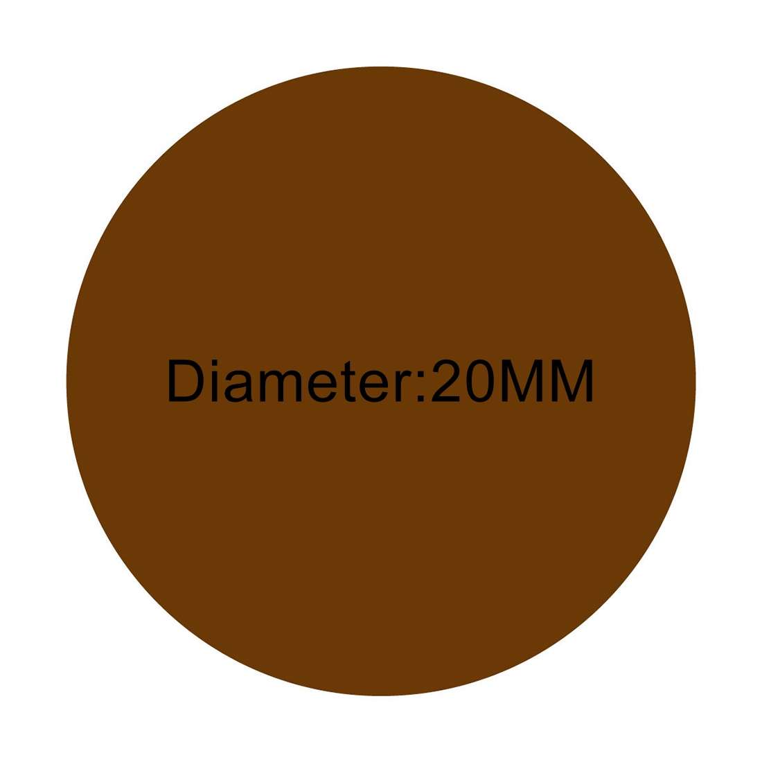 1000 PCS Round Shape Self-adhesive Colorful Mark Sticker Mark Label(Orange)