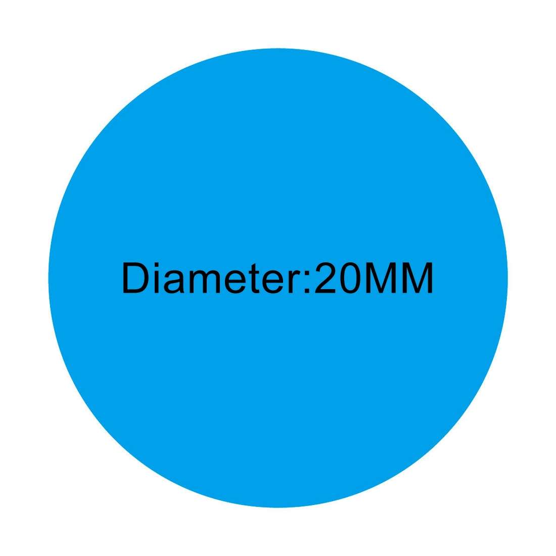 1000 PCS Round Shape Self-adhesive Colorful Mark Sticker Mark Label(Orange)