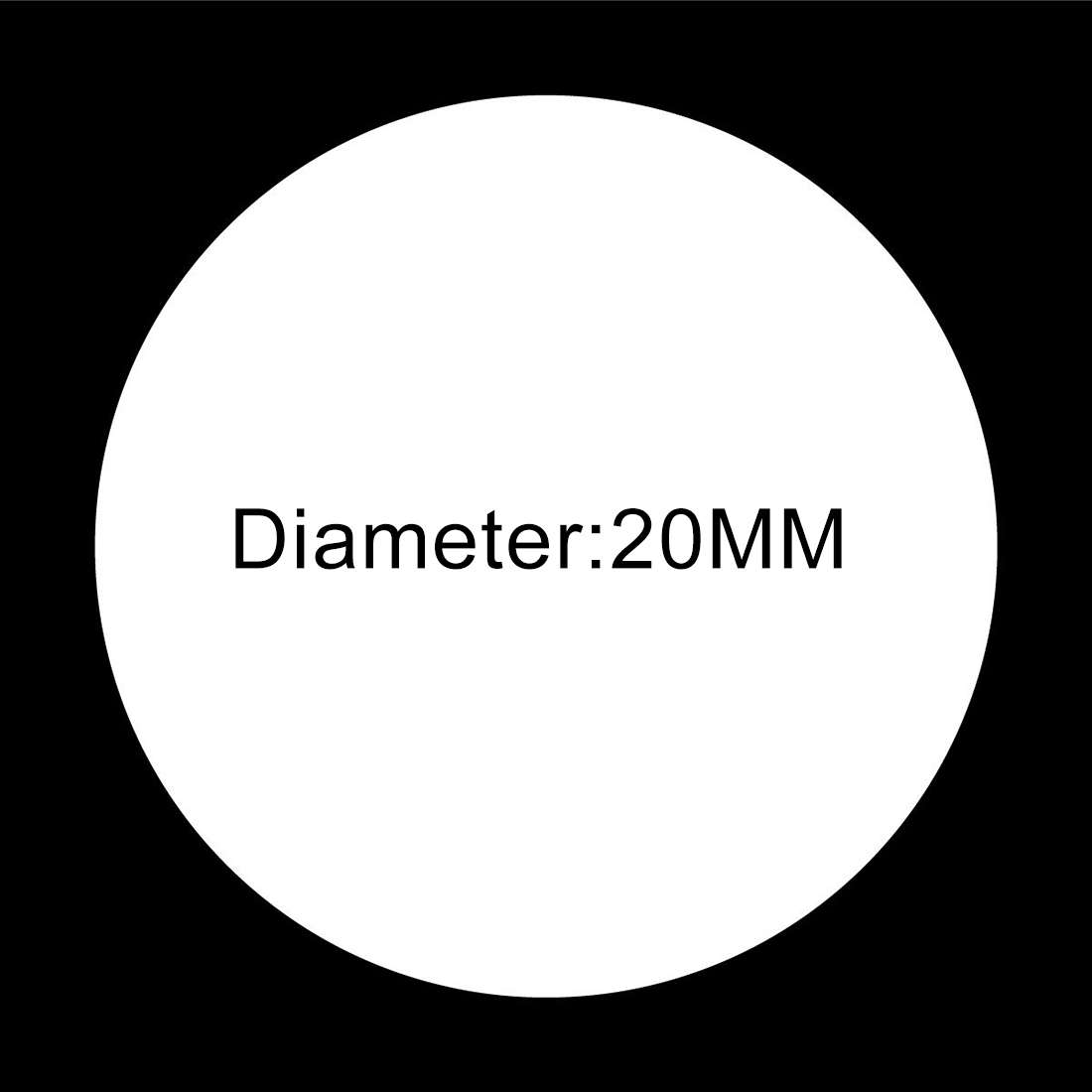 1000 PCS Round Shape Self-adhesive Colorful Mark Sticker Mark Label(Orange)