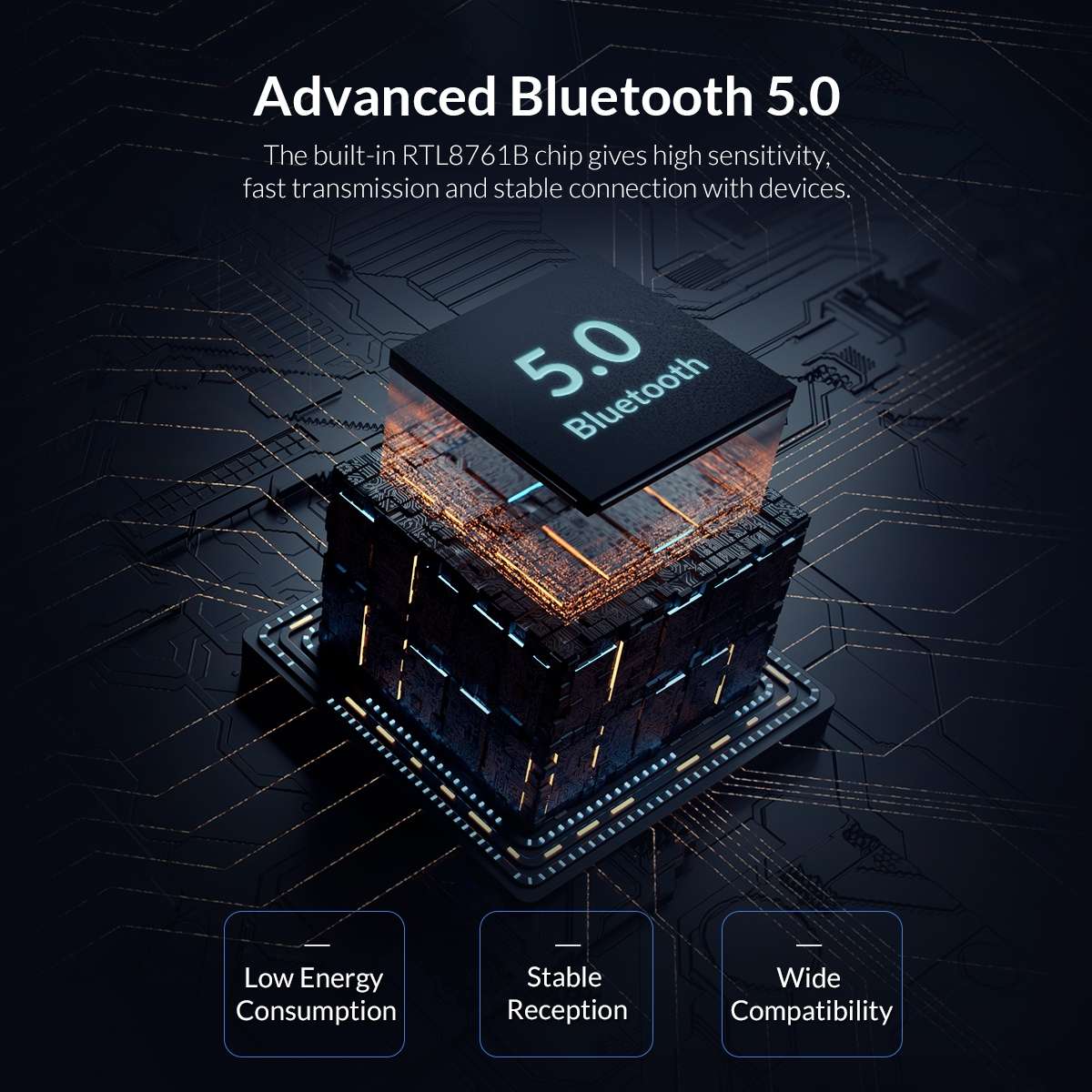 ORICO BTA-608 Bluetooth 5.0 Adapter (White)