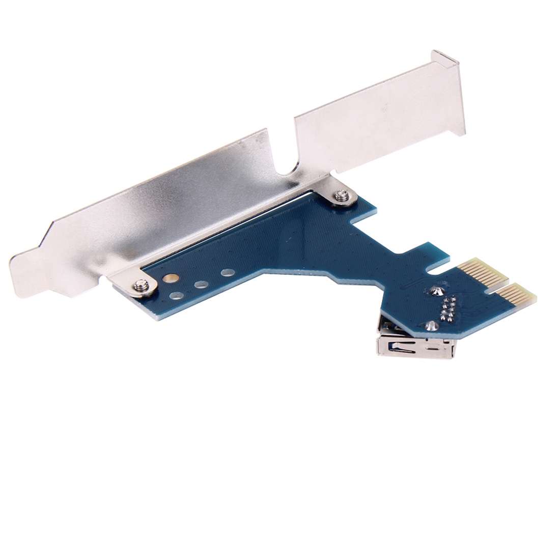 PCI-E 1 to 3 PCI Express 1 Slots Riser Card 3 PCI-E Slot Adapter PCI-E Port Multiplier ... (Blue)