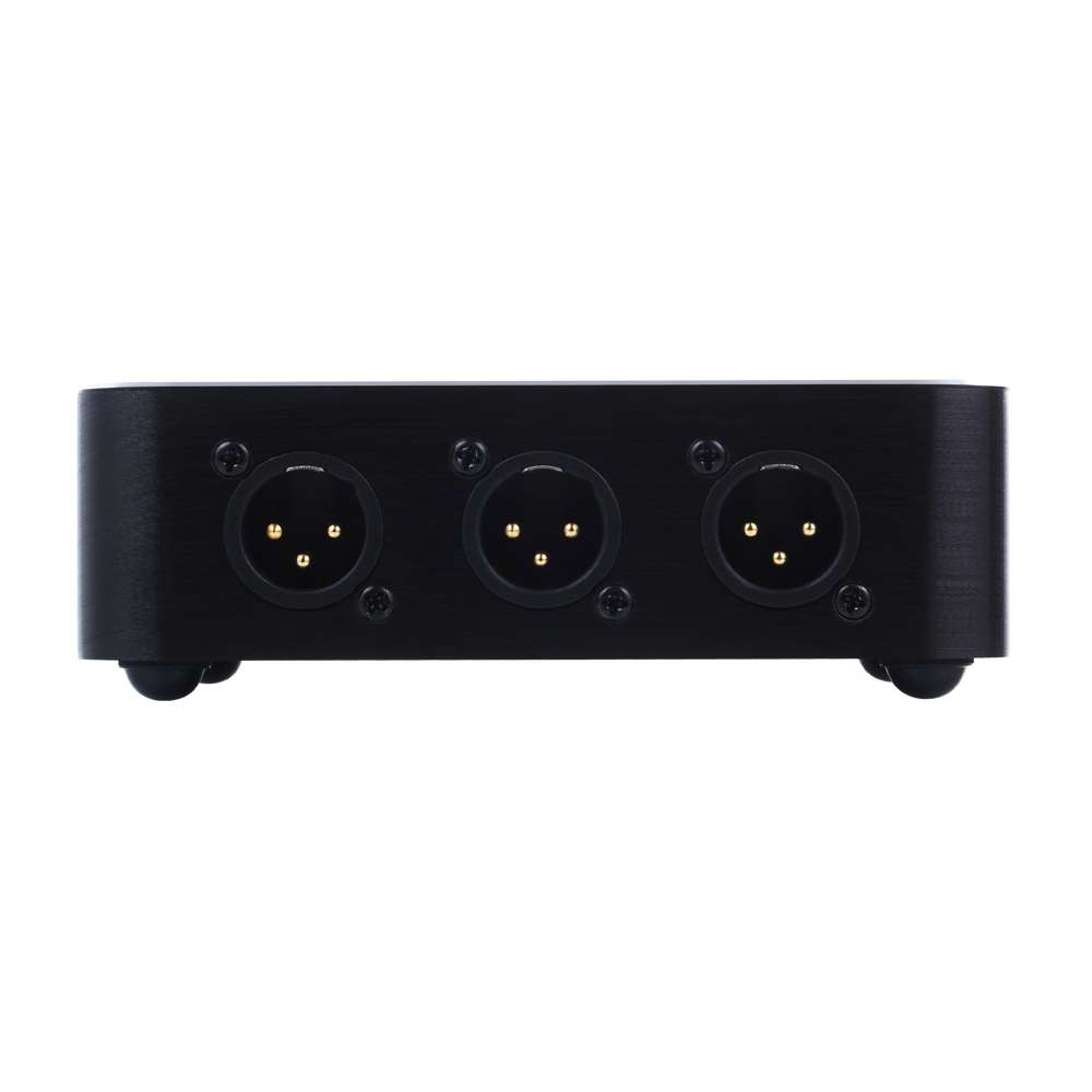 B866 1 XLR Split Horizontal Parallel Distributor, 1 Input and 6 Output (Black)