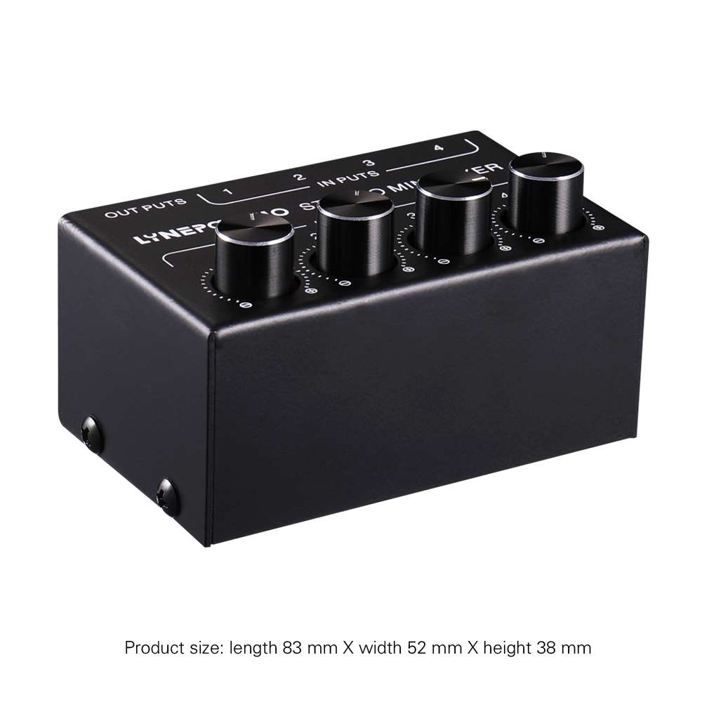 LINEPAUDIO B896 Four-channel Sassive Mixer (Black)
