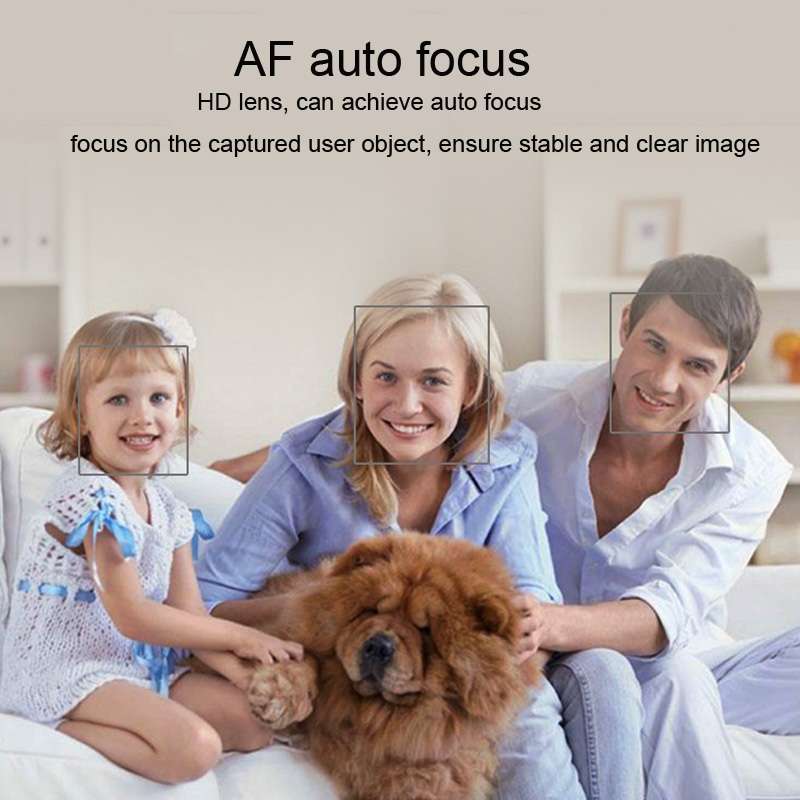 Aoni A20 FHD 1080P IPTV WebCam Teleconference Teaching Live Broadcast Computer Camera ... (Black)