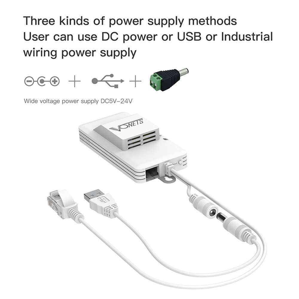 VONETS VAP11AC 5G / 2.4G Mini Wireless Bridge with Fan Version 300Mbps + 900Mbps WiFi ... (White)