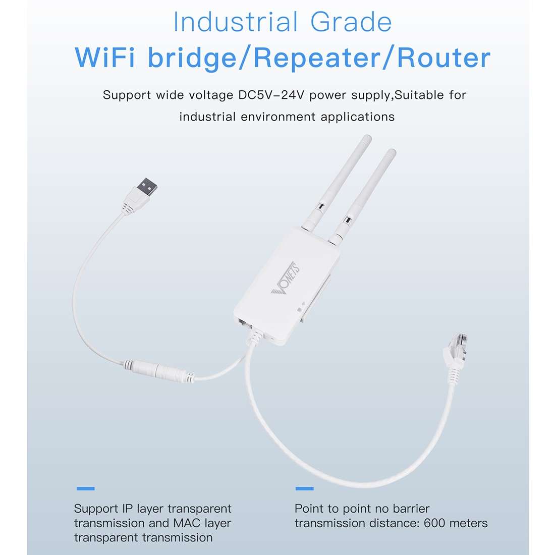 VONETS VAP11S 2.4G Mini Wireless Bridge 300Mbps WiFi Repeater with 2 Antennas