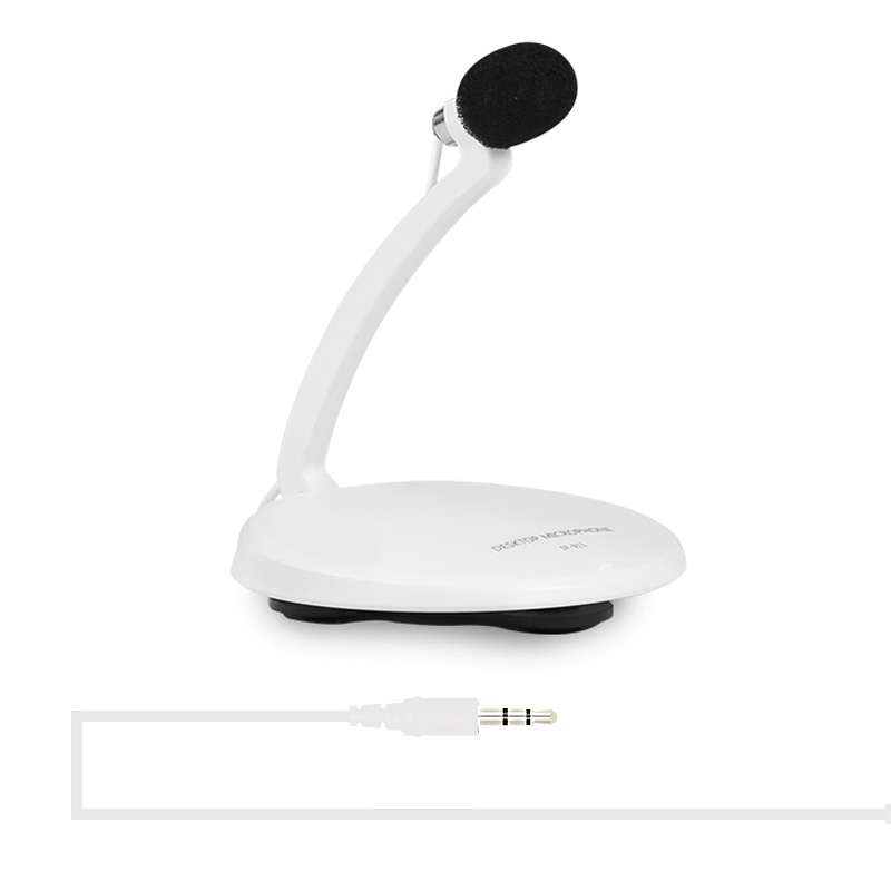 Yanmai SF-911 Professional Condenser Sound Recording 3.5mm Jack Microphone with Base Holder, Cable