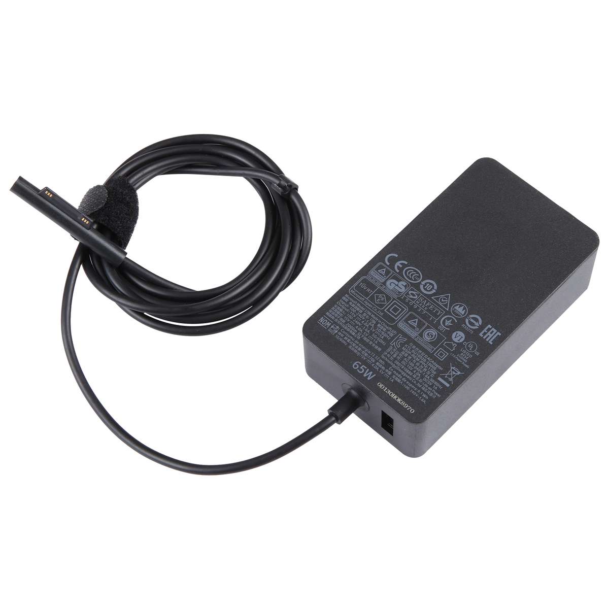 For Microsoft Surface Pro 7 / 7 Plus / 8 / 9 / X & Laptop 3 / 4 / 5 65W Laptop Power Adapter, Plug