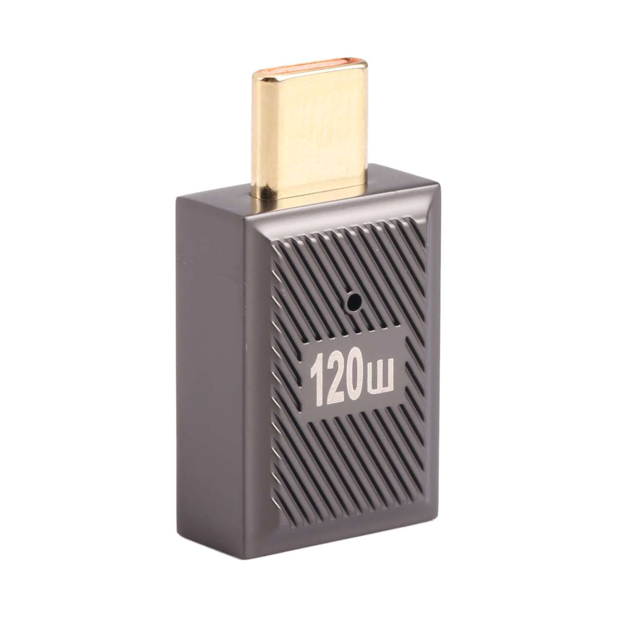 USB-C / Type-C Male to USB Female 10 Gbps Straight Charging Adapter (Gun Metal)