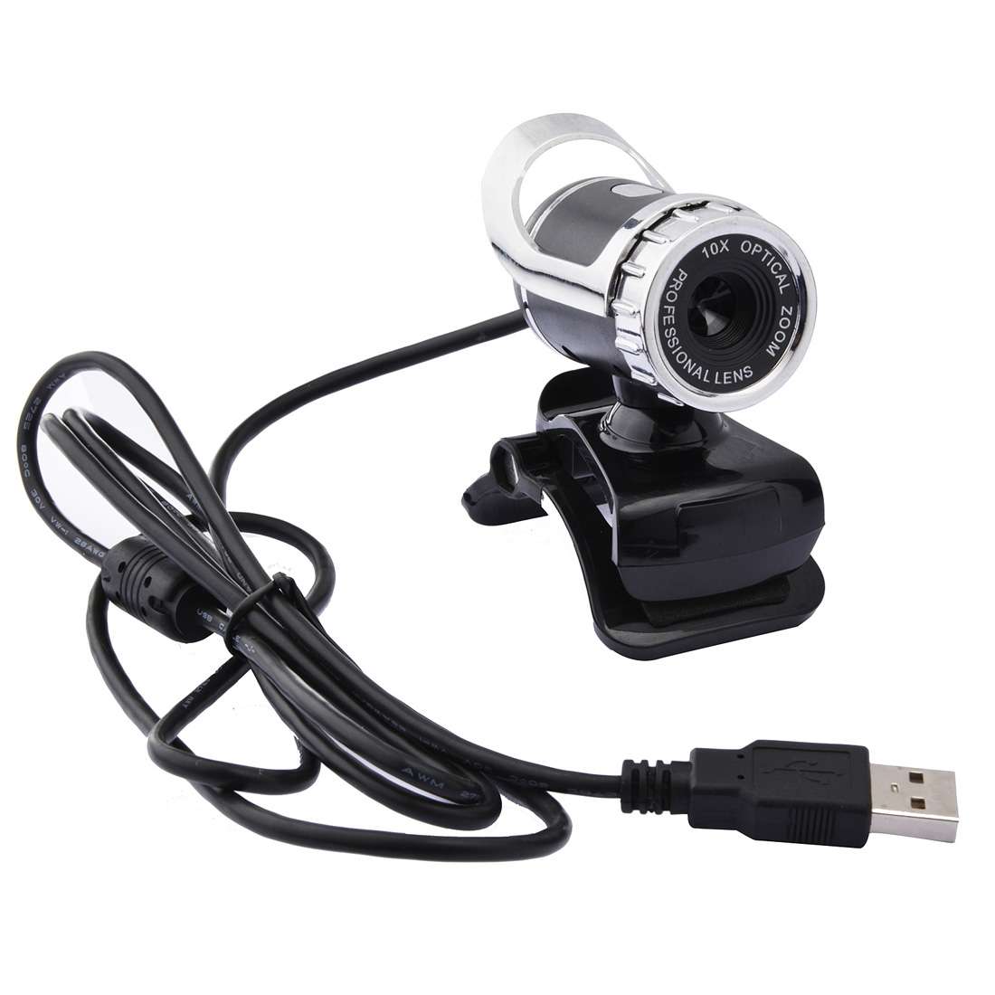 A859 480 Pixels HD 360 Degree WebCam USB 2.0 PC Camera with Sound Absorption Microphone for Comput