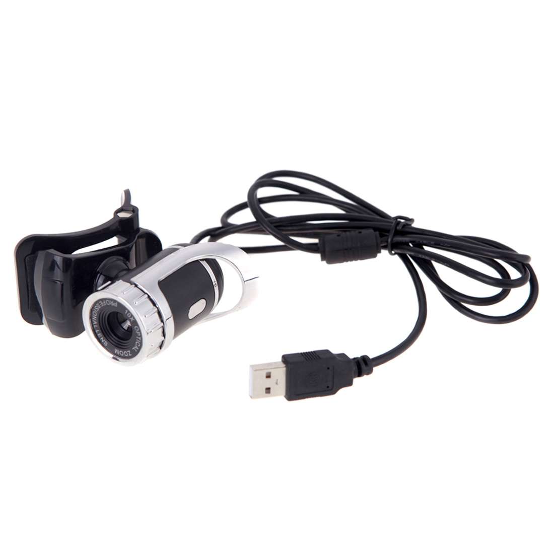 A859 480 Pixels HD 360 Degree WebCam USB 2.0 PC Camera with Sound Absorption Microphone for Comput