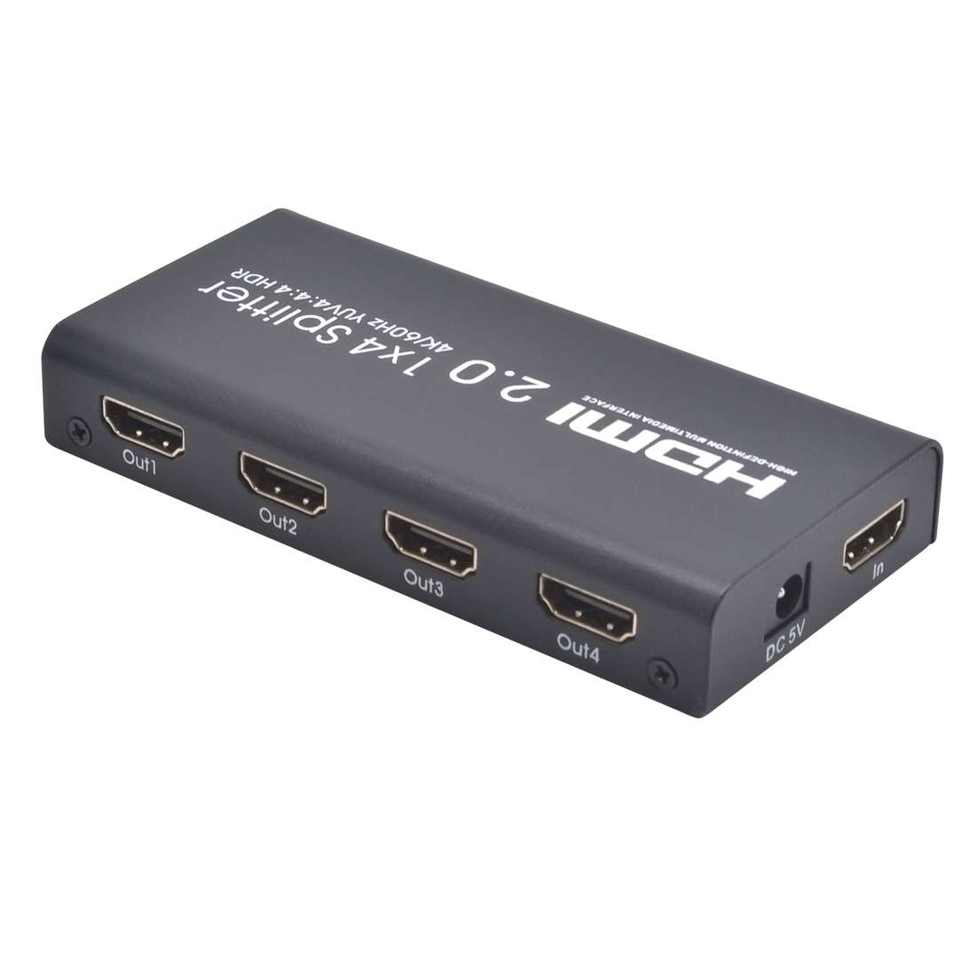 AYS-14V20 HDMI 2.0 1x4 4K Ultra HD Switch Splitter(Black)